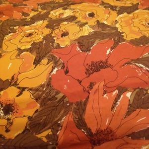 Vintage Vera Newmann tablecloth fall colors 60x116
